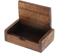 Glixoft Wooden Cotton Swab Storage Boxes, Wood Toothpick Holder Cotton Ball Dispenser with Lid Mini Cotton Swabs Holder Case