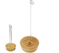 Glixoft Wooden Incense Rope Holder Incense Rope Burner Incense Catcher Retro Incense Stand for Yoga Spa Mediation Decor