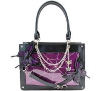 Glixoft Y2k Butterfly Spider Web Ita Bag with Chain Gothic Tote Bag Fashion Leather Handbag for Con Festival Accessory