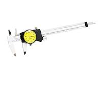 GLJTUO 0-150 Mm Metric Gauge Measuring Tool Dial Vernier Caliper Shock-Proof Vernier Caliper 0.01 Mm,