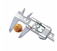 GLJTUO 0-150Mm Digital Metal Caliper Electronic Accurate Vernier Calipers Tool Micrometer Ruler Plastic Measuring Tools Led Large Screen,Argento