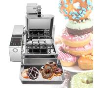 GLJTUO 4 Rows Mini Donut Maker With Intelligent Control Panel, Commercial Stainless Steel Donut Making Machine, Digital Donut Fryer Auto Flip Adjustable Donut Thickness