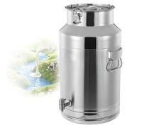 GLJTUO Airtight Storage Milk Cans 304 Stainless Steel Milk Transport Cans Bucket Milk Cans With Faucet Farm Milk Transport Canister For Food Use 5L/9L/14L/18L,18L,14L
