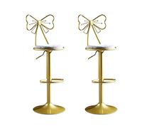 GLJTUO Barstool Set Of 2, Bar Stools Set Of 2 Barstools Swivel Stool Height Adjustable Bar Chairs With Back Velvet Swivel Bar Stool Kitchen Counter Stools Dining Chairs,