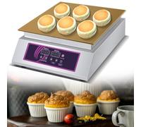 GLJTUO Commercial Electric Griddle Pancake Maker Souffle Maker Dorayaki Baker Muffin Making Machine With 14.7X13.5Inch Copper Heating Plate For Home Kitchen Restaurant Bakery Sn,1Head