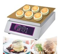 GLJTUO Commercial Electric Griddle Pancake Maker Souffle Maker Dorayaki Baker Muffin Making Machine With Copper Heating Plate For Home Kitchen Restaurant Bakery Snack Bar,Double,Singlehead