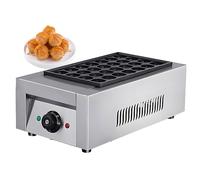 GLJTUO Commercial Mini Dutch Pancake Maker, Dutch Pancake Baker Machine, Non-Stick Dorayaki Maker, Dutch Poffertjes Grill, Stainless Steel, Breakfast, Snacks, Desserts,B,A