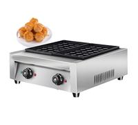 GLJTUO Commercial Mini Dutch Pancake Maker, Dutch Pancake Baker Machine, Non-Stick Dorayaki Maker, Dutch Poffertjes Grill, Stainless Steel, Breakfast, Snacks, Desserts,B,B