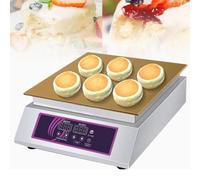 GLJTUO Commercial Pancake Maker, Electric Souffle Machine, Dorayaki Baker Muffin Making Machine,With 8Mm Copper Heating Plate And Temperature,Singlehead