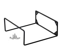 GLJTUO Decor Pillow Display Rack For Retail, Wall Hanging Metal Pillow Stand Holder With Screws, Commercial Square Cushion/Throw Pillow Storage Organizer, For Boutiques Bedroom ,Black-3 Pcs