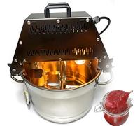GLJTUO Electric Mixer Machine,Automatic Food Mixer, Stainless Steel Stirrer with Double-Layer Scraper, Large Feed Opening, 10L Capacity for Making Jam and Sauce