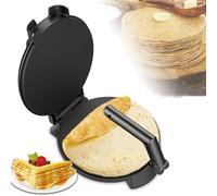 GLJTUO Electric Roti Maker Maker, Fluffy Pancake Maker,1400W Double-Sided Heating Crepe Machine,10 Inelectric Tortilla With Nonstick Plates,For Baking Crepes Muffins Chapati Tor