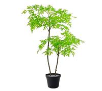 GLJTUO fake tree 150cm/4.9ft Artificial Trees Artificial Bamboo Tree Fake Greenery Plant With Black Pot Indoor Outdoor Fake Tree Decoration Realistic Design