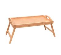 GLJTUO Folding Computer Desk,Portable Bamboo Wood Dining Table/Coffee Table/Breakfast Tray,For Bed/Sofa/Picnic/Study 50×30×25Cm