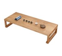 GLJTUO Japanese Floor Table 100-240Cm Floor Desk Low Table Bed Tray Table Low Coffee Table For Gaming Writing Travel For Sitting On The Floor,Brown160*60 * 35Cm,Brown-100 * 50 * 35Cm