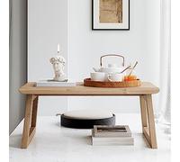 GLJTUO Japanese-Style Folding Table - Low Tea/Dining/Study/Coffee/Computer Desk Versatile Bay Window Leisure Table Compact Size B-80X50X35Cm For Small Spaces,A80X50X30Cm,B-70X40X25Cm