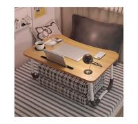 GLJTUO Laptop Desk,Bed Low Table,Laptop Computer Tray,Lap Desk Laptop Stand,Stable W-Shaped Legs, Thickened Desktop Panel, Convenient Card Slot Drawer, Easily Foldable.,Pinkcard,Walnut-Card Slot