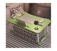 GLJTUO Laptop Desk,Bed Low Table,Laptop Computer Tray,Lap Desk Laptop Stand,Stable W-Shaped Legs, Thickened Desktop Panel, Convenient Card Slot Drawer, Easily Foldable.,Pinkcard,Green-Card Slot