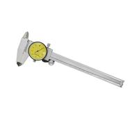 GLJTUO Micrometer, 150Mm 6 Inch Precision Dial Caliper Dial Vernier Caliper Micrometer Gauge Dial Caliper 0.01Mm,0-150mm 0.01mm-1