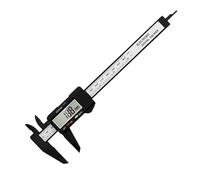 GLJTUO Micrometer, Electronic Gauge Micrometer 100Mm Ruler Digital 150Mm Caliper Digital Measuring Vernier Caliper Fiber Tool Dial Carbon,Digital Black 100mm-1