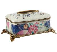 GLJTUO Organizer Tissue Holder Tissue Box Ceramic With Copper Tissue Box Living Room Desktop Art Paper Box Bedroom Creative Paper Box Desktop Tissue Paper Holder