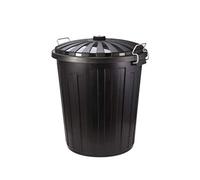 GLJTUO Outdoor Trash Can 55L Round Plastic Bin With Lid For Community Kitchen Restaurant Hotel Indoor And Outdoor Dustbins