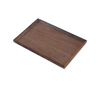 GLJTUO Party Supplies Decorative Tray Household Wooden Tray Walnut Tea Set Tray Desktop Storage Tray Coffee Shop Restaurant Service Tray Kitchen Decor and Accessories,Large