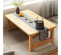 GLJTUO Portable Zen Coffee Table Solid Wood Side Table Lightweight Folding Table For Home Or Travel,A100Cm/39.4In,A-80Cm/31.5In