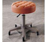 GLJTUO Round Adjustable Swivel Rolling Stool Extra Thick Comfort Seat PU Leather Seat Cushion Stool for Salon Studio Shop Kitchen cm