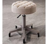 GLJTUO Round Adjustable Swivel Rolling Stool Extra Thick Comfort Seat PU Leather Seat Cushion Stool for Salon Studio Shop Kitchen cm