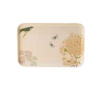 GLJTUO Serving Tray Household Rectangular Simple Tray Living Room Table Service Tray Tea Set Tray Desktop Storage Food Tray,Small