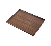 GLJTUO Serving Tray Household Wooden Tray Walnut Tea Set Tray Desktop Storage Tray Coffee Shop Restaurant Service Tray Food Tray,Large