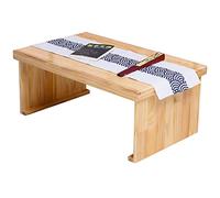 GLJTUO Solid Wood Coffee Table - Folding Bay Window Table Japanese Low Table For Balcony & Living Room Compact 80X50X33Cm Stylish & Functional Design For Small Spaces,A70*50 * 3,A-80 * 50 * 33Cm