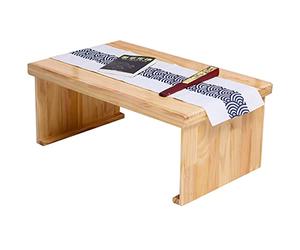 GLJTUO Solid Wood Coffee Table - Folding Bay Window Table Japanese Low Table For Balcony & Living Room Compact 80X50X33Cm Stylish & Functional Design For Small Spaces,A70*50 * 3,A-80 * 50 * 33Cm