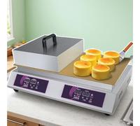 GLJTUO Souffle Machine, Japanese Souffle Pancake Maker, Commercial Electric Griddle, For Dorayaki And Pancakes, Copper Plates, Versatile Cooking Appliance A,B