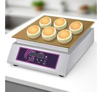 GLJTUO Souffle Machine, Japanese Souffle Pancake Maker, Commercial Electric Griddle, For Dorayaki And Pancakes, Copper Plates, Versatile Cooking Appliance A,A