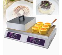 GLJTUO Souffle Maker, Pancake Poffertjes Machine Electric Poffertjes For Home Kitchen Restaurant Bakery Snack Bar, 2600W Commercial Pancake Maker, 60-240℃ Poffertjes Maker Stain