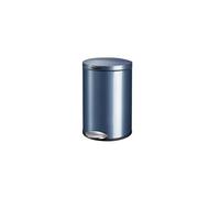 GLJTUO Stainless Steel Trash Can With Lid 1.3 Gallon Capacity Pedal Operated Indoor Garbage Can For Home Or Office Brushed Finish Waste Basket Bin