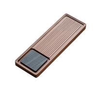 GLJTUO Tea Table Tray Tray for Coffee Table Solid Wood Office Dry Bubble Tray Wujin Stone Relief Simple Drainage Kung Fu Tea Set Household Drain Tea Tray Serving Trays for Party,Small