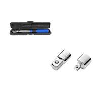 GLJTUO Torque Wrench 3/8 Torque Wrench 5-60Nm Bike Professional Torque Spanner Automotive Key Mechanical Workshop Tools Square Adapter Drive Key Set Easy Adjustment (5),5-60Nm with Adapter