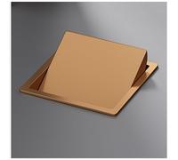 GLJTUO Under Counter Trash Can Stainless Steel Kitchen Garbage Bin Swing Lid Built In Waste Container For Bathroom Hotel Restaurant.,Rose Gold-Single Lid