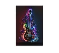 GLJXFP Art Music Poster Illustration Guitar Poster Decorative Painting Canvas Wall Posters And Art Picture Print Modern Family Bedroom Decor Posters 12x18inch(30x45cm)