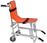 GLJY EMS Aluminum alloy Stair Chair - Light Weight Foldaway Ambulance Firefighter Evacuation Medical Lift Stair Emergency Evacuation Chair with Quick Release Buckles,Orange