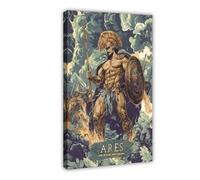 GLKISGFQ Ares God Poster Canvas Poster Bedroom Decor Landscape Office Room Decor Gift 20x30inch(50x75cm)