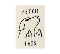 GLKISGFQ Catch This Dog Art(1) Canvas Poster Wall Art Decor Print Picture Paintings for Living Room Bedroom Decoration 08x12inch(20x30cm)