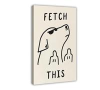 GLKISGFQ Catch This Dog Art(1) Canvas Poster Wall Art Decor Print Picture Paintings for Living Room Bedroom Decoration 08x12inch(20x30cm)