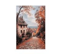 GLKISGFQ Cobblestone Village Lane(1) Canvas Poster Wall Art Decor Print Picture Paintings for Living Room Bedroom Decoration 16x24inch(40x60cm)