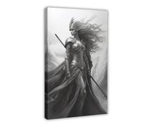 GLKISGFQ Greek Goddess Athena Poster Canvas Poster Bedroom Decor Landscape Office Room Decor Gift 08x12inch(20x30cm)