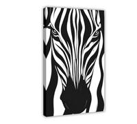 GLKISGFQ Majestic Zebra Portrait Poster Canvas Poster Bedroom Decor Landscape Office Room Decor Gift 12x18inch(30x45cm)