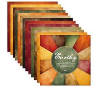 GLKTOPO Colors Mixture Scrapbook Paper Pad 6" x 6" Single-Sided Cardstock Patterned for Collection Holiday Crafts Paper Pack Frame Background Journaling Planner DIY Origami Decor- 24 Sheets (D-style)